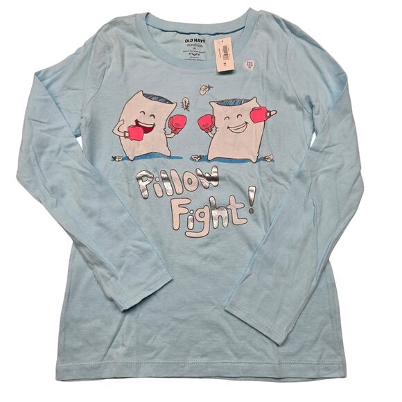 Old Navy Other - NEW NWT Girl's Old Navy Pillow Fight Long Sleeve Tee | Size Medium (8)